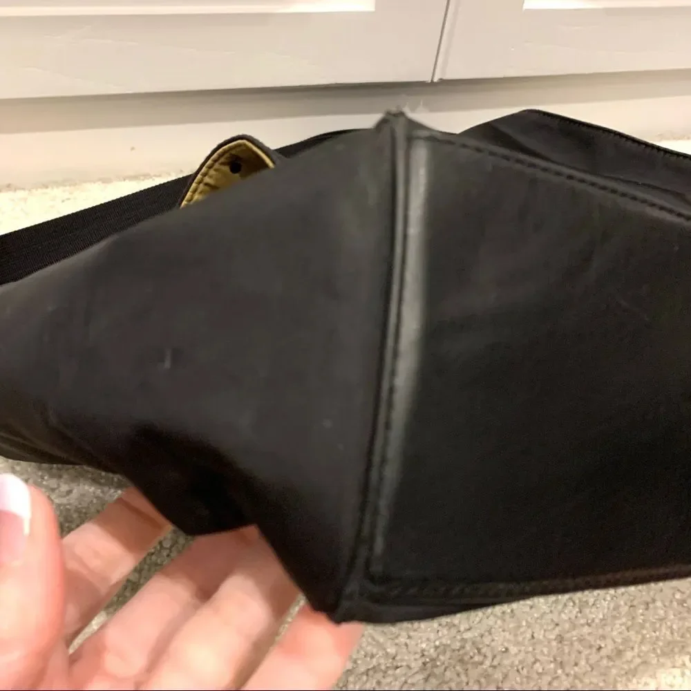 Kate‎ Spade Black Leather & Vinyl Briefcase Laptop Bag